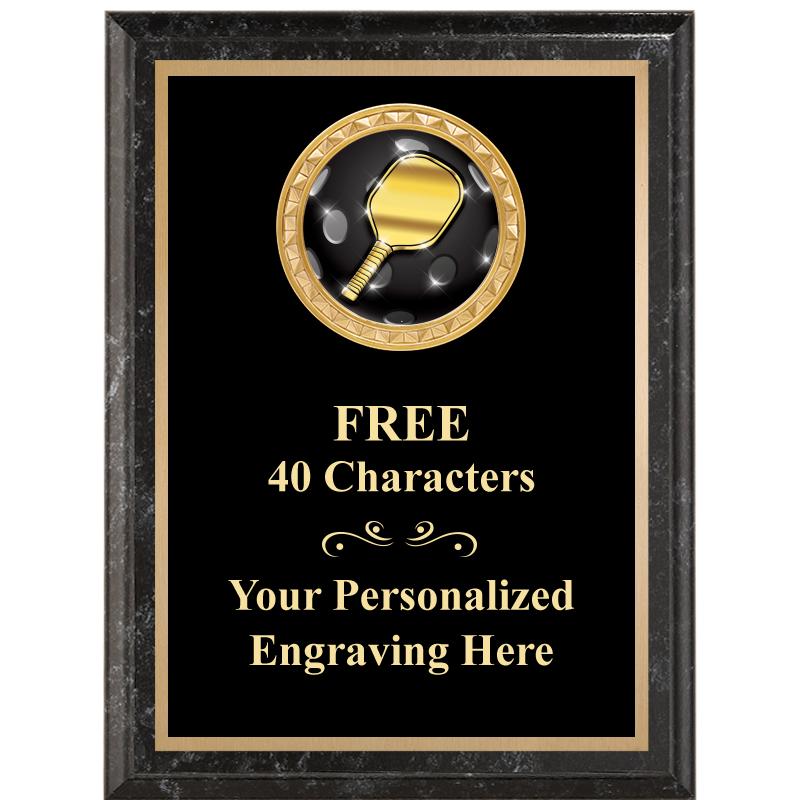 6X8 BLACK EXECUTIVE INSERT PLQ