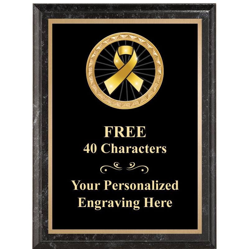 6X8 BLACK EXECUTIVE INSERT PLQ