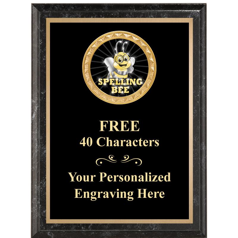 6X8 BLACK EXECUTIVE INSERT PLQ