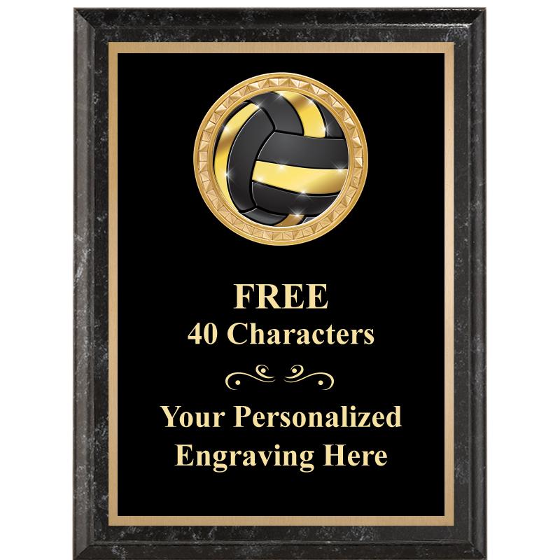 6X8 BLACK EXECUTIVE INSERT PLQ