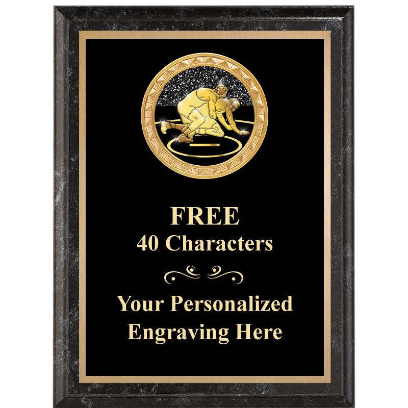 6X8 BLACK EXECUTIVE INSERT PLQ