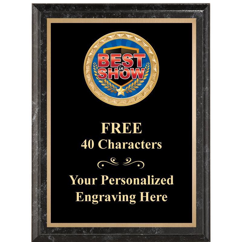 6X8 BLACK EXECUTIVE INSERT PLQ