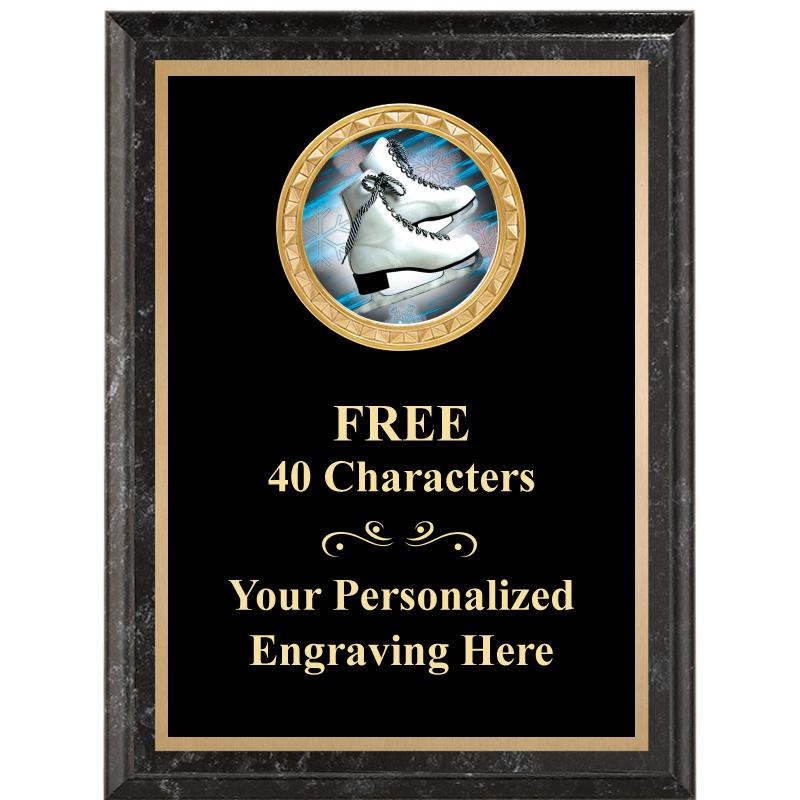 6X8 BLACK EXECUTIVE INSERT PLQ