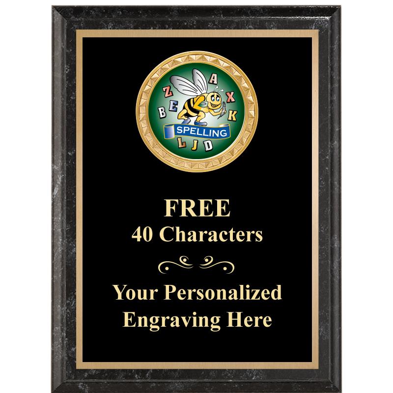 6X8 BLACK EXECUTIVE INSERT PLQ