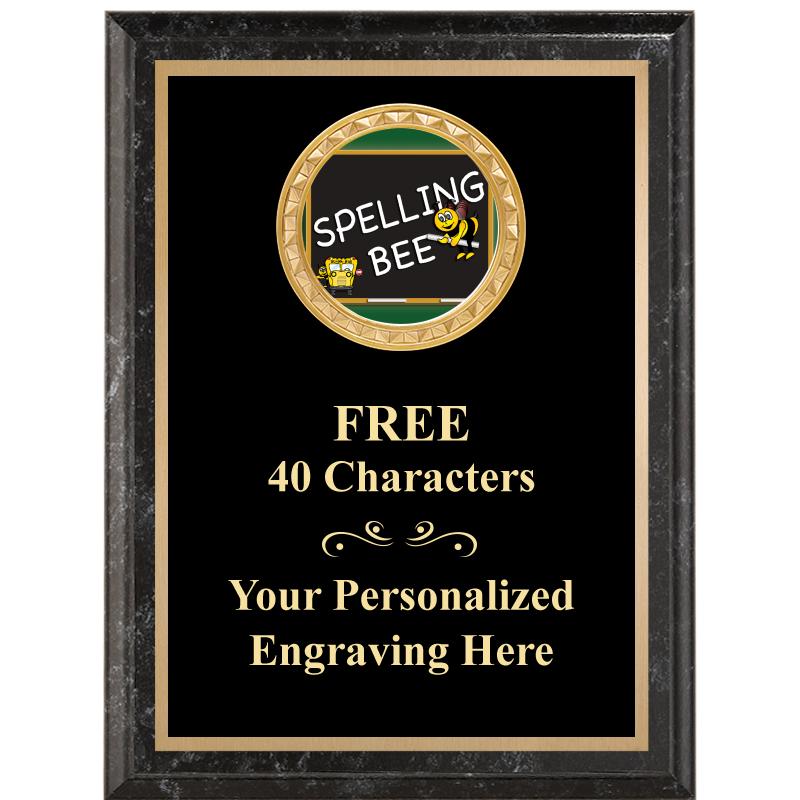 6X8 BLACK EXECUTIVE INSERT PLQ