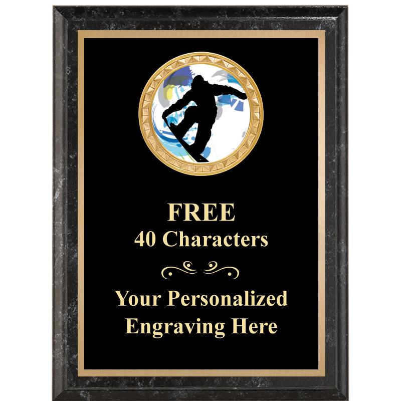 6X8 BLACK EXECUTIVE INSERT PLQ