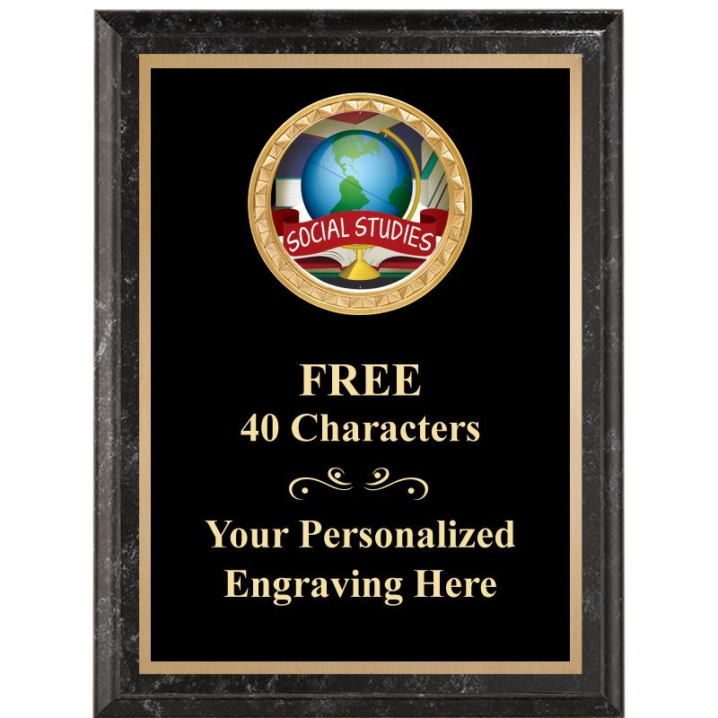 6X8 BLACK EXECUTIVE INSERT PLQ