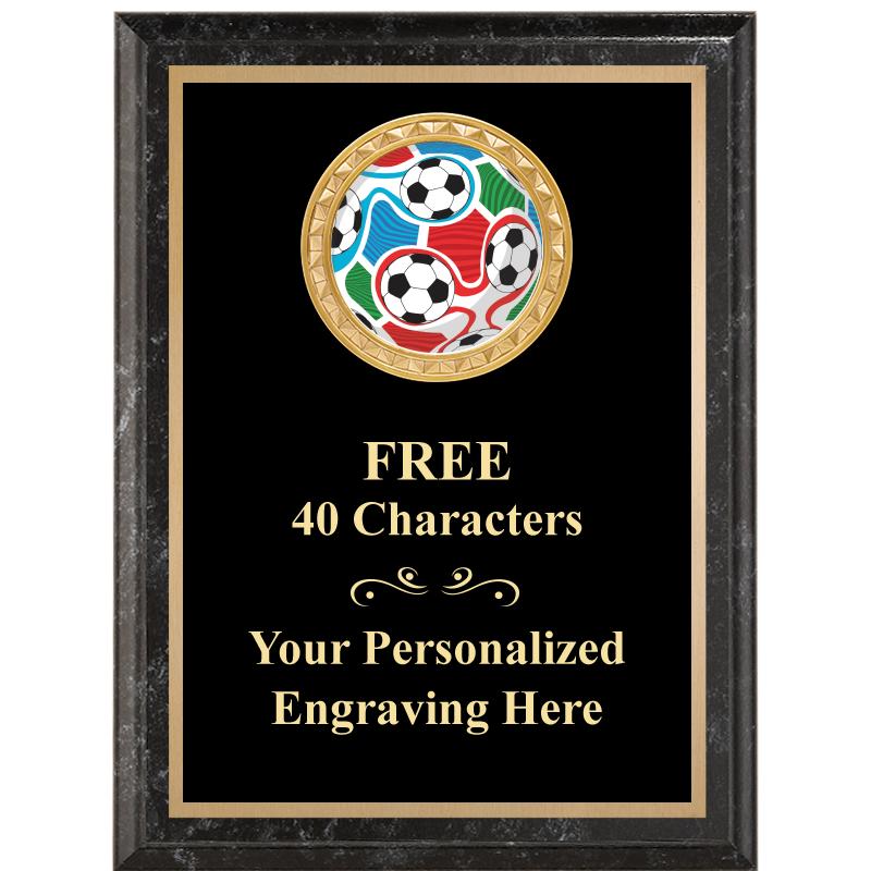 6X8 BLACK EXECUTIVE INSERT PLQ