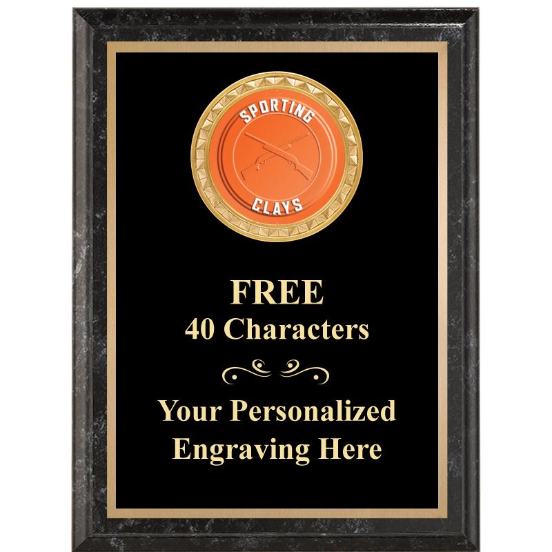 6X8 BLACK EXECUTIVE INSERT PLQ