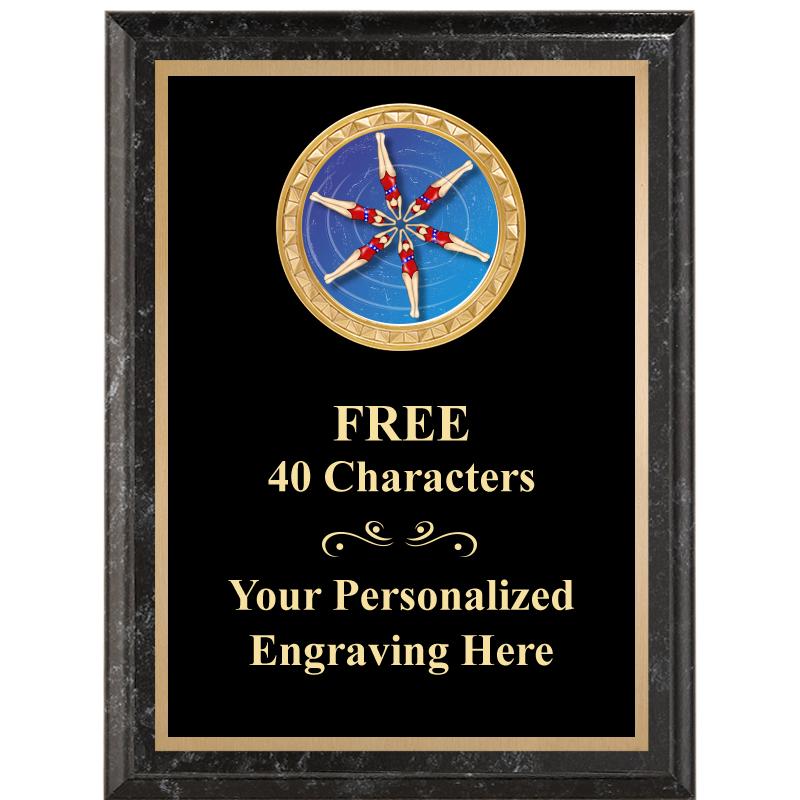 6X8 BLACK EXECUTIVE INSERT PLQ