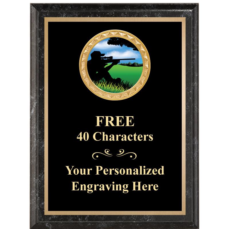 6X8 BLACK EXECUTIVE INSERT PLQ