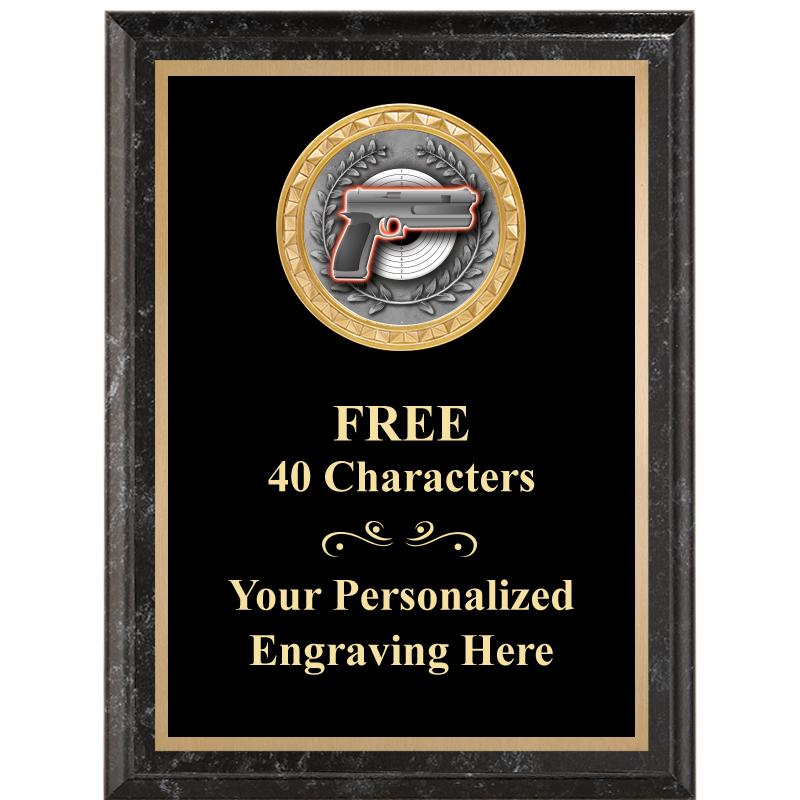 6X8 BLACK EXECUTIVE INSERT PLQ