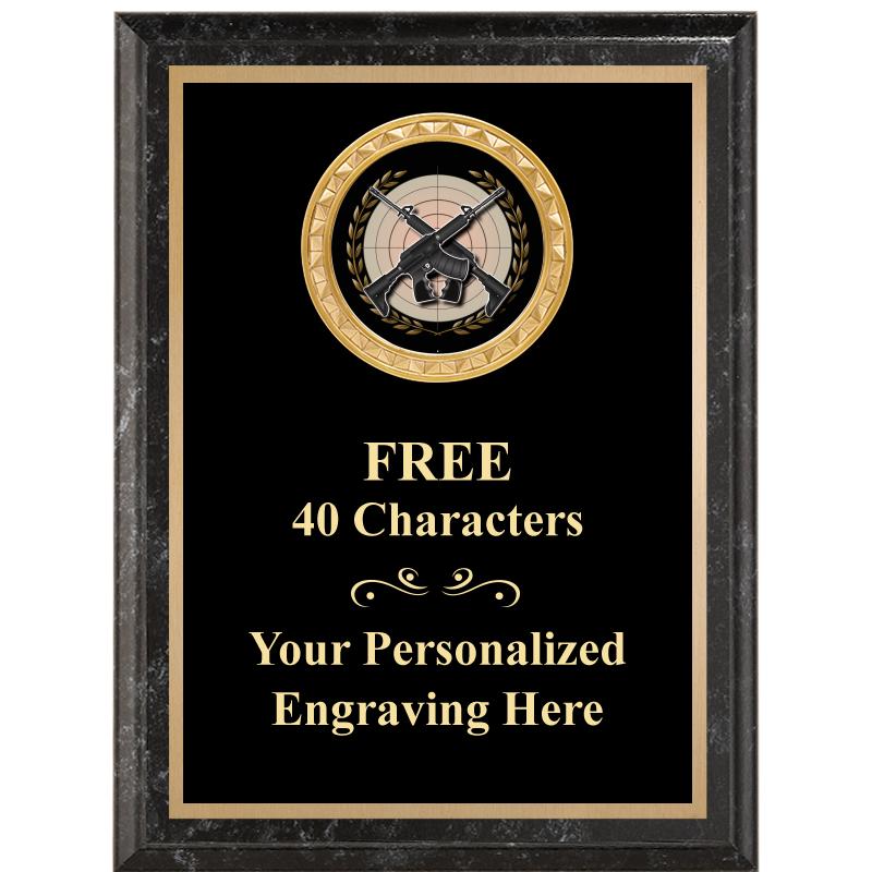 6X8 BLACK EXECUTIVE INSERT PLQ