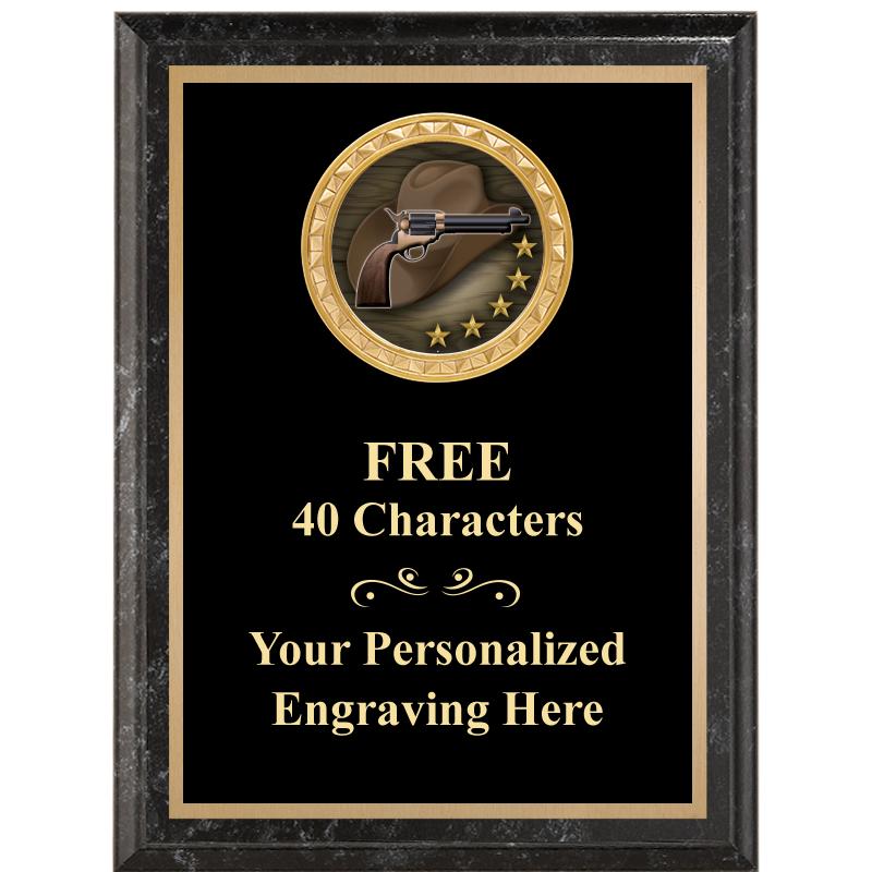 6X8 BLACK EXECUTIVE INSERT PLQ