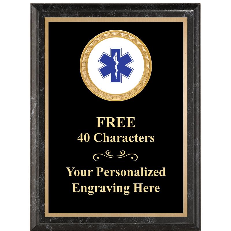 6X8 BLACK EXECUTIVE INSERT PLQ