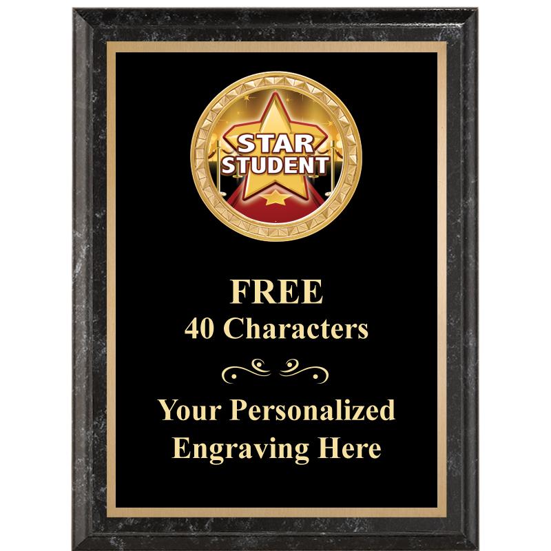 6X8 BLACK EXECUTIVE INSERT PLQ
