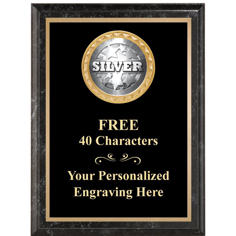 6X8 BLACK EXECUTIVE INSERT PLQ