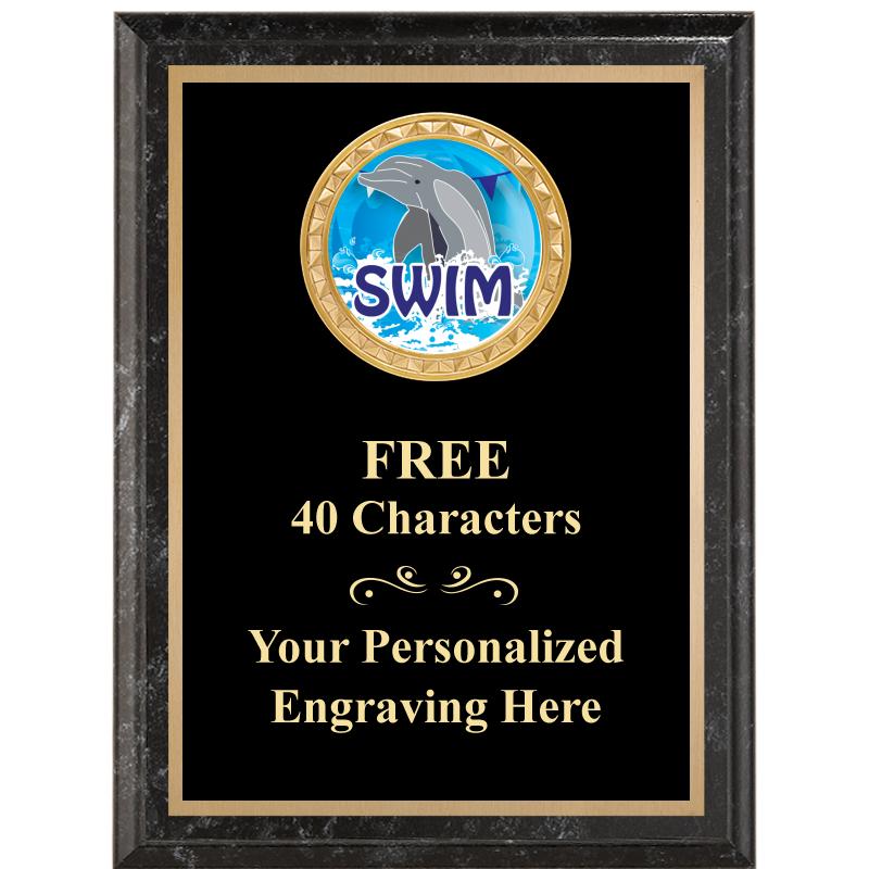 6X8 BLACK EXECUTIVE INSERT PLQ