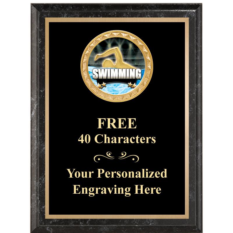 6X8 BLACK EXECUTIVE INSERT PLQ