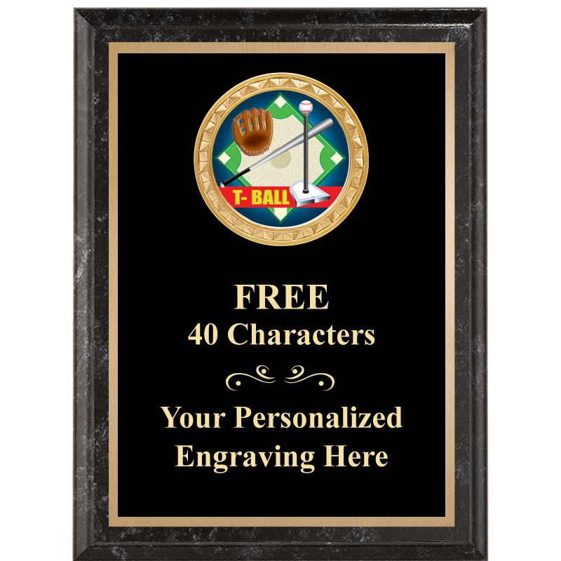 6X8 BLACK EXECUTIVE INSERT PLQ