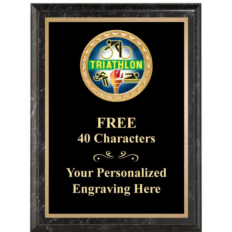 6X8 BLACK EXECUTIVE INSERT PLQ