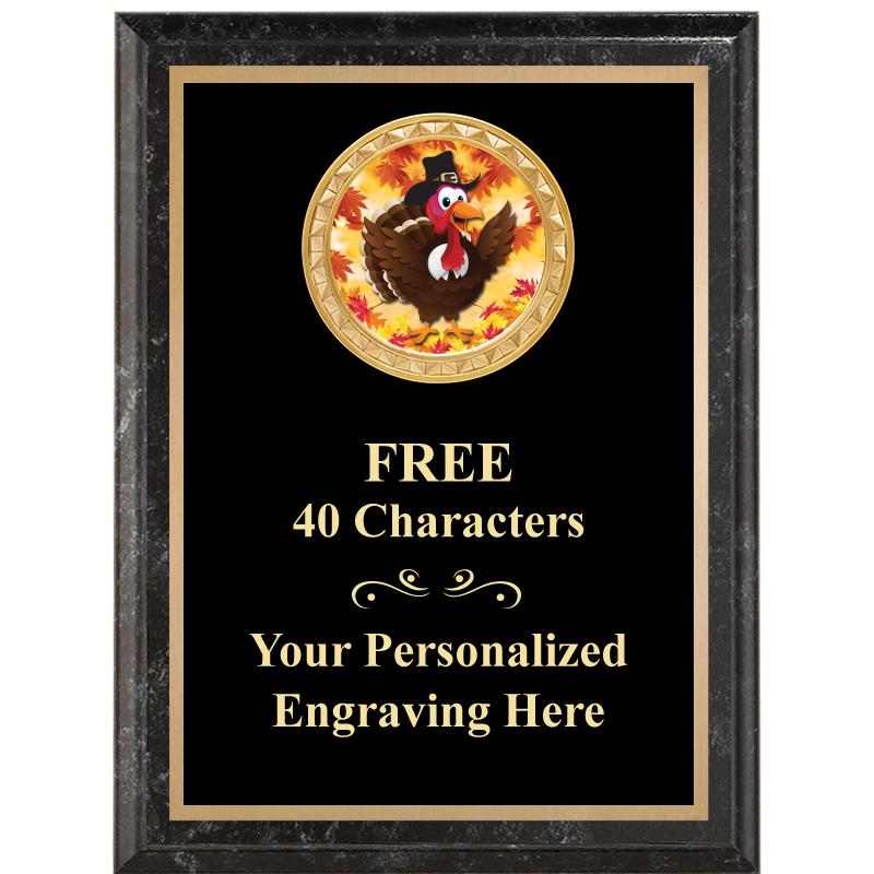 6X8 BLACK EXECUTIVE INSERT PLQ