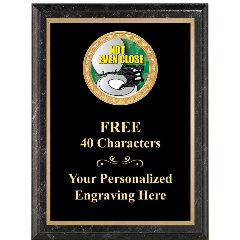 6X8 BLACK EXECUTIVE INSERT PLQ