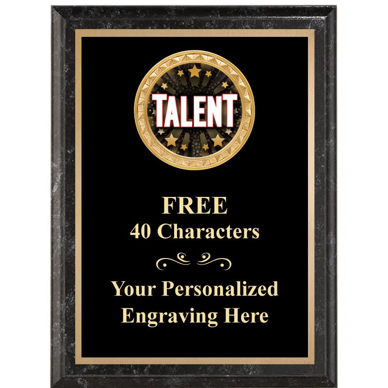 6X8 BLACK EXECUTIVE INSERT PLQ