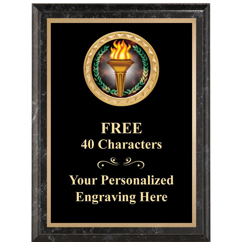 6X8 BLACK EXECUTIVE INSERT PLQ