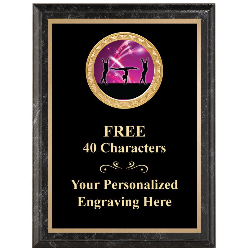 6X8 BLACK EXECUTIVE INSERT PLQ