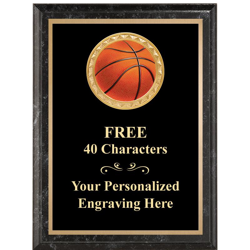 6X8 BLACK EXECUTIVE INSERT PLQ