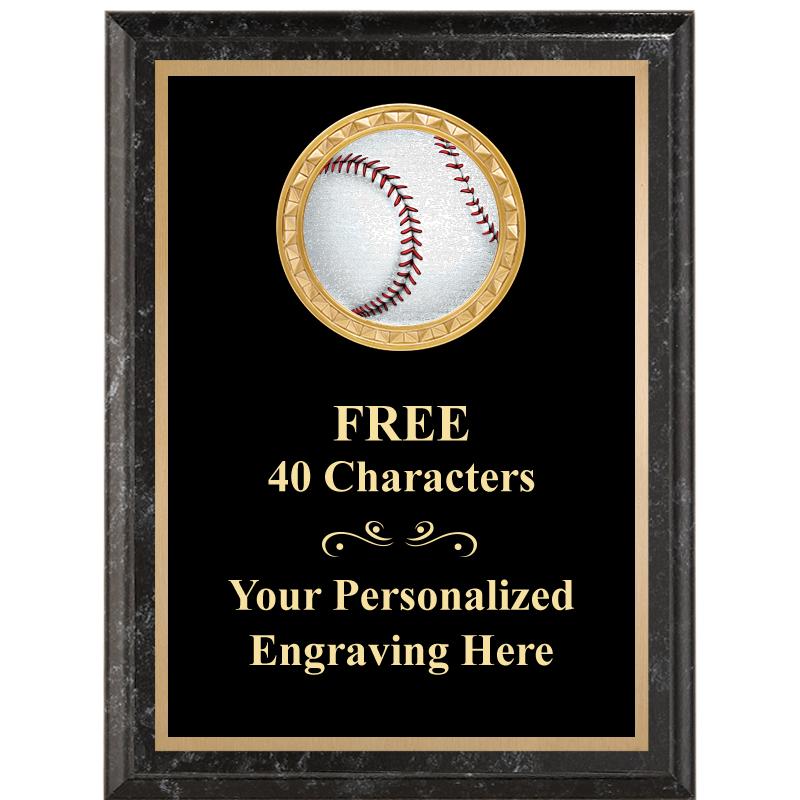 6X8 BLACK EXECUTIVE INSERT PLQ