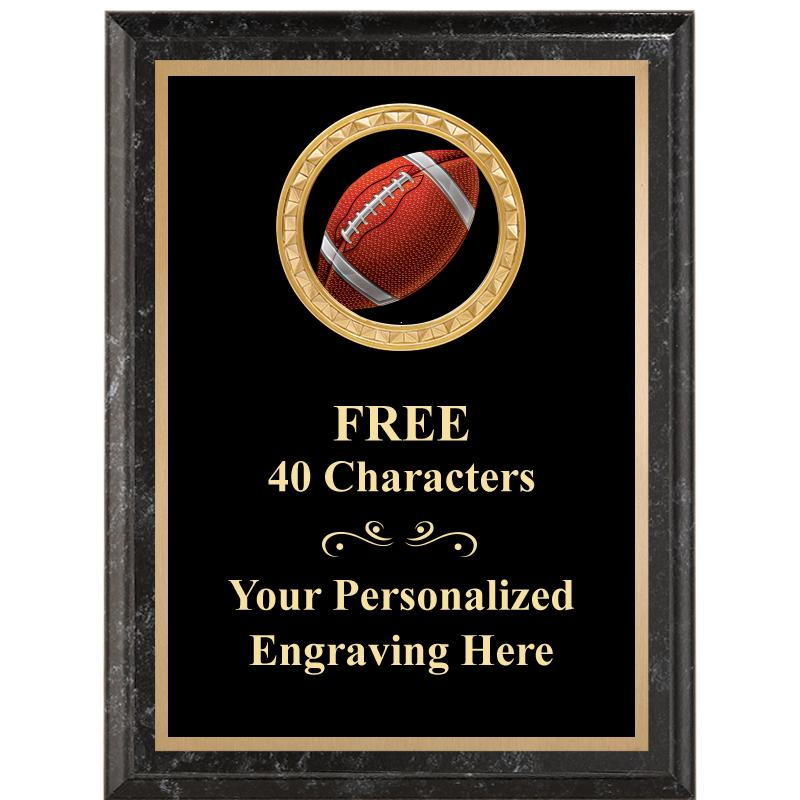 6X8 BLACK EXECUTIVE INSERT PLQ