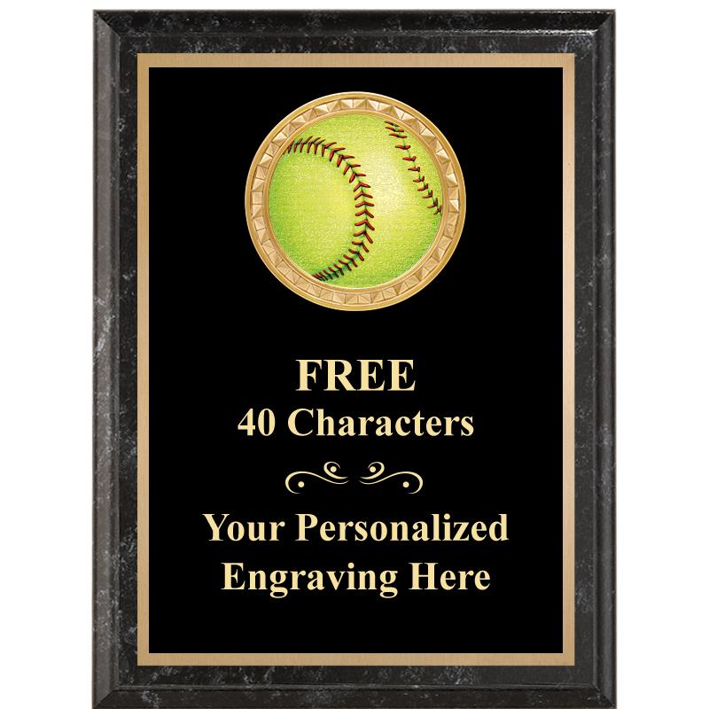 6X8 BLACK EXECUTIVE INSERT PLQ