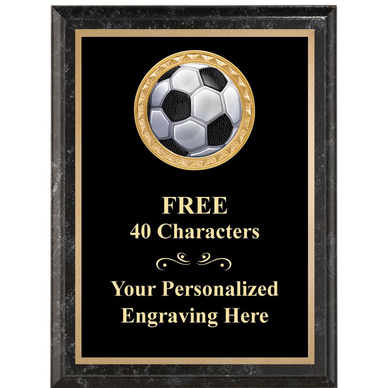 6X8 BLACK EXECUTIVE INSERT PLQ