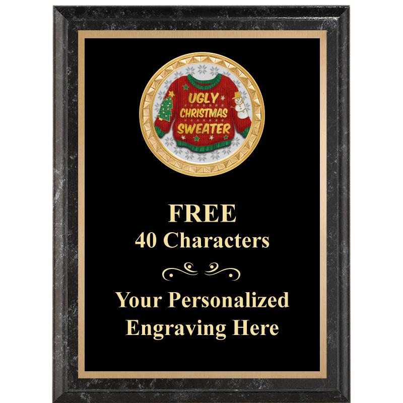 6X8 BLACK EXECUTIVE INSERT PLQ