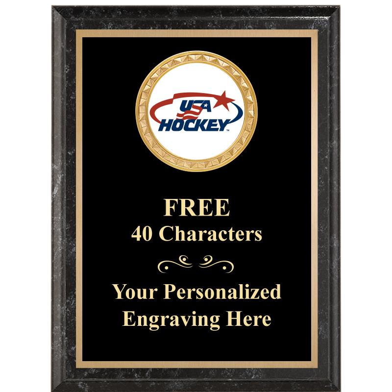 6X8 BLACK EXECUTIVE INSERT PLQ