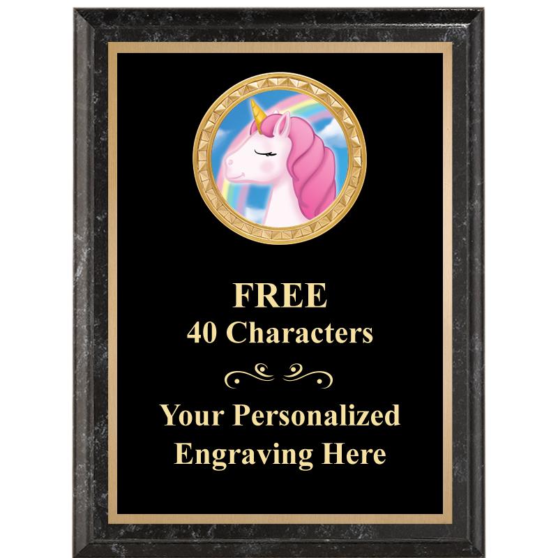 6X8 BLACK EXECUTIVE INSERT PLQ