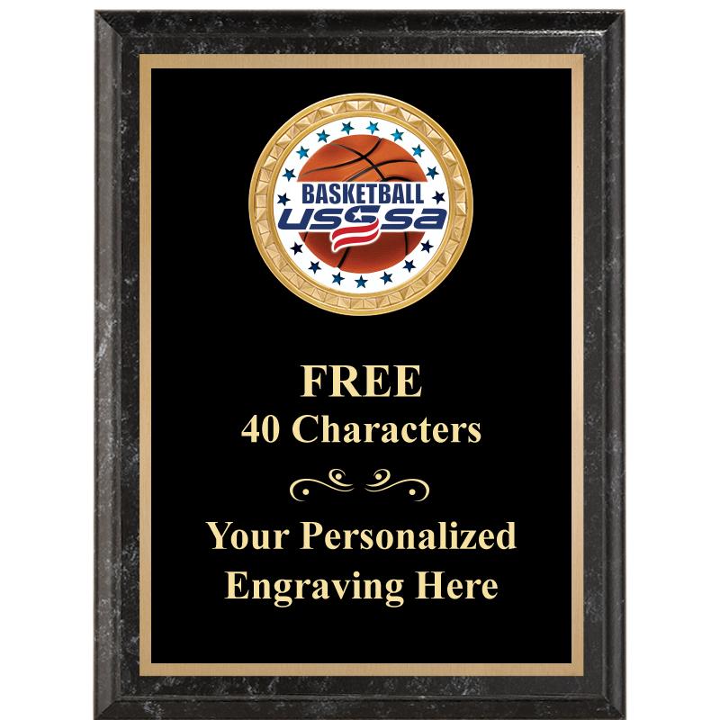 6X8 BLACK EXECUTIVE INSERT PLQ