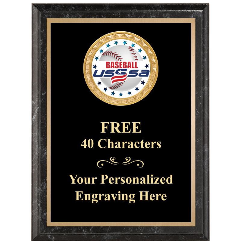 6X8 BLACK EXECUTIVE INSERT PLQ
