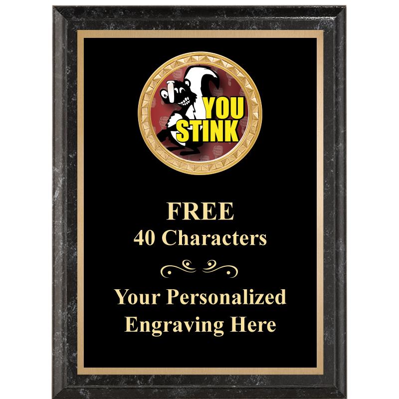 6X8 BLACK EXECUTIVE INSERT PLQ