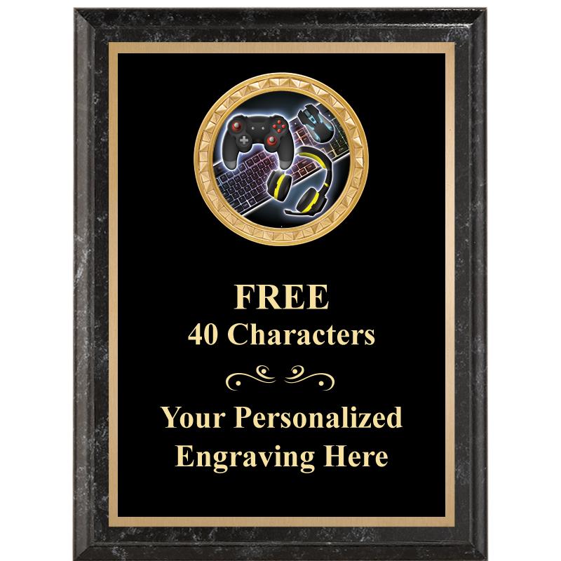 6X8 BLACK EXECUTIVE INSERT PLQ