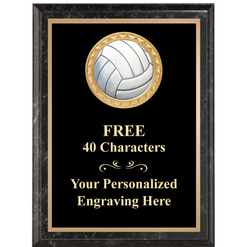 6X8 BLACK EXECUTIVE INSERT PLQ