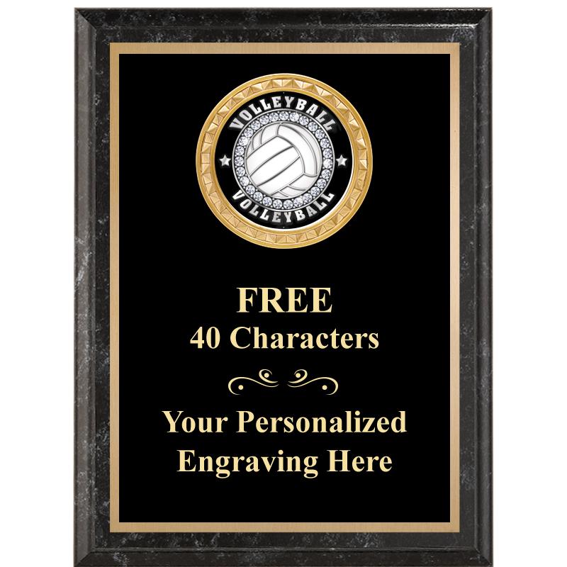 6X8 BLACK EXECUTIVE INSERT PLQ