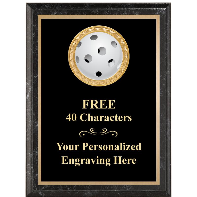 6X8 BLACK EXECUTIVE INSERT PLQ