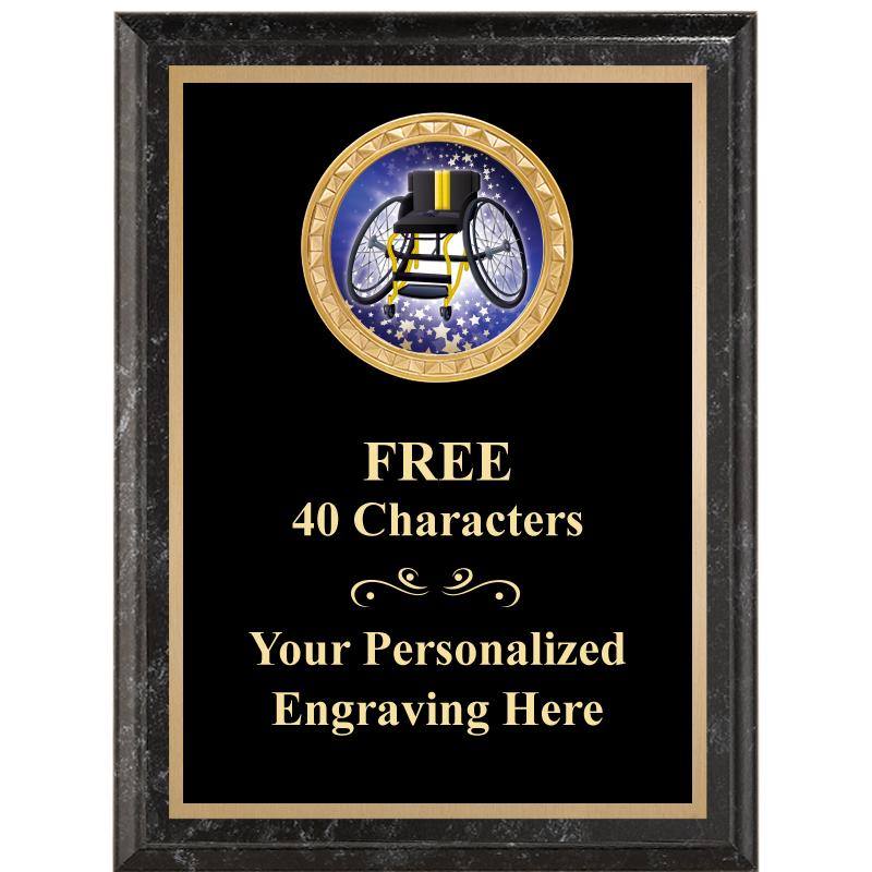 6X8 BLACK EXECUTIVE INSERT PLQ