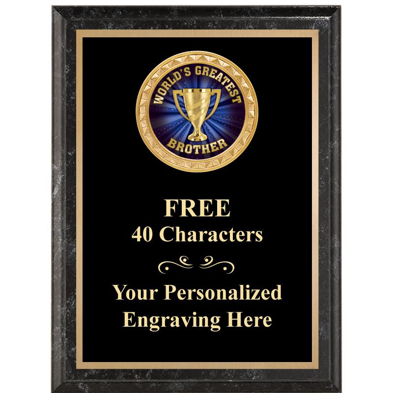 6X8 BLACK EXECUTIVE INSERT PLQ