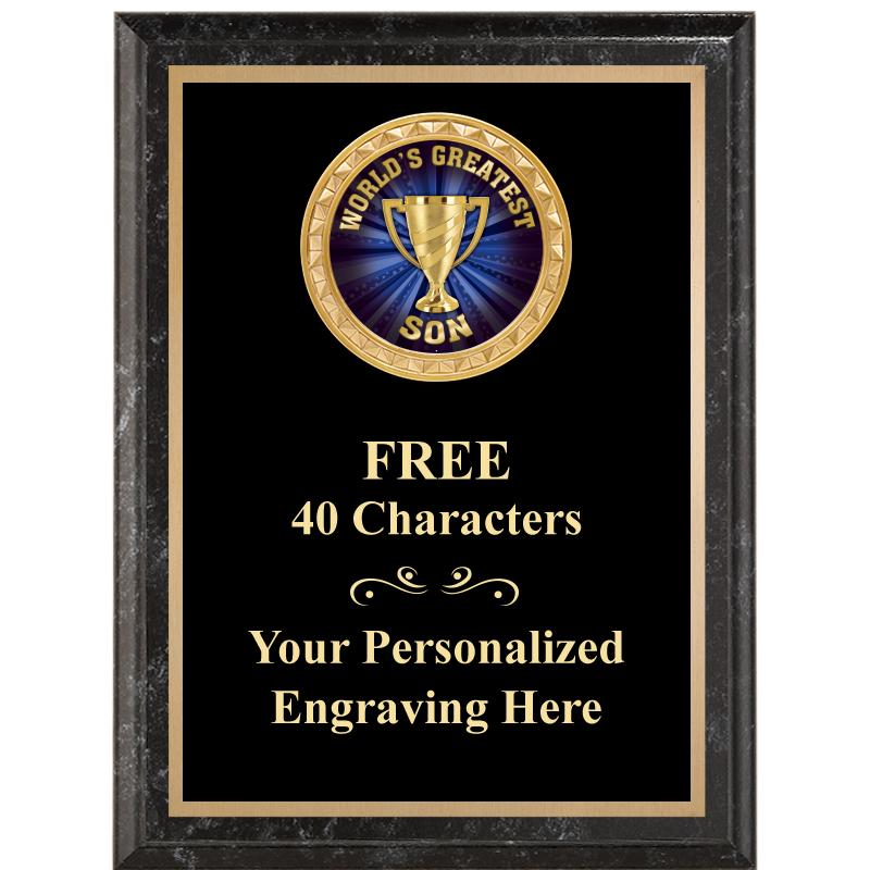 6X8 BLACK EXECUTIVE INSERT PLQ