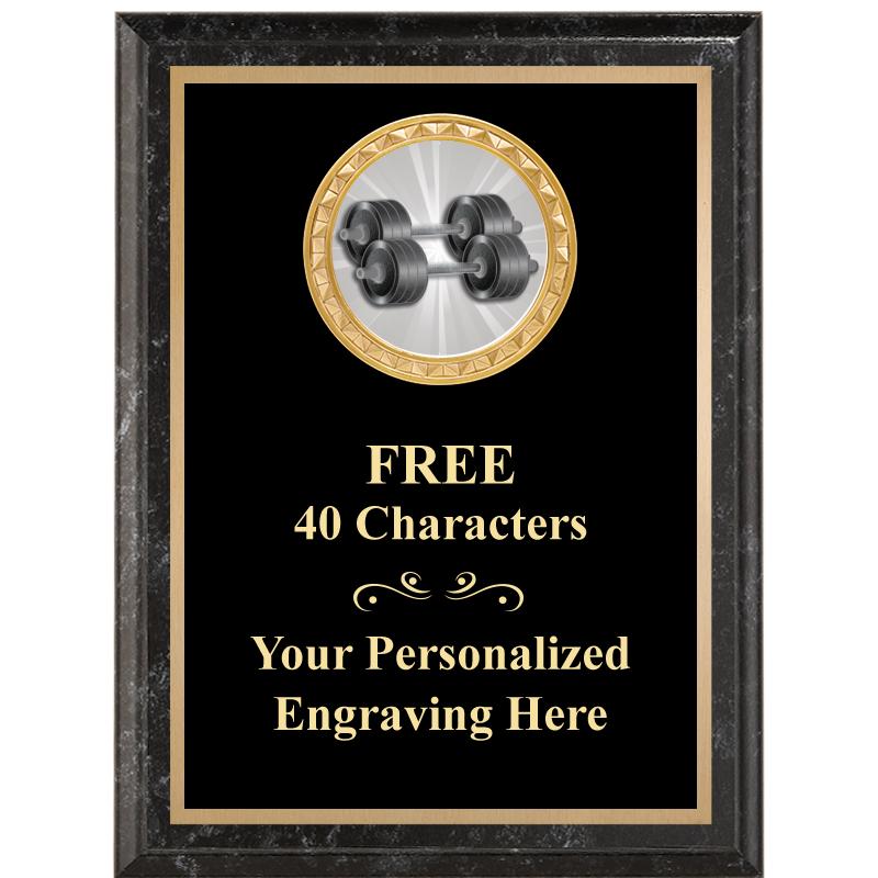 6X8 BLACK EXECUTIVE INSERT PLQ