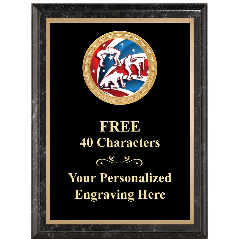 6X8 BLACK EXECUTIVE INSERT PLQ